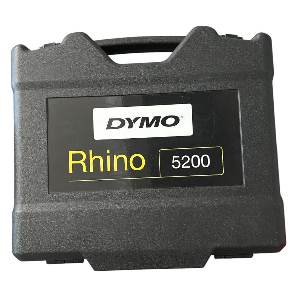 Dymo Rhino 5200 Carrying Case Black Hardshell GUC